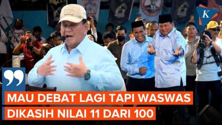 Prabowo: Mau Debat Lagi, tapi Waswas Terakhir Dikasih Nilai 11…