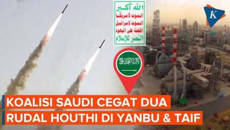 2 Rudal Houthi Sasar Kota di Arab Saudi