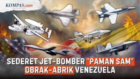 "Taring" Udara AS Tangkap Maduro: Jet F-18, F-22, Hingga Bomber B-1 Beraksi