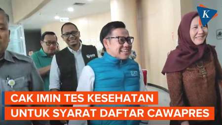  Penuhi Syarat Daftar Cawapres, Cak Imin Lakukan Tes Kesehatan di RS Fatmawati