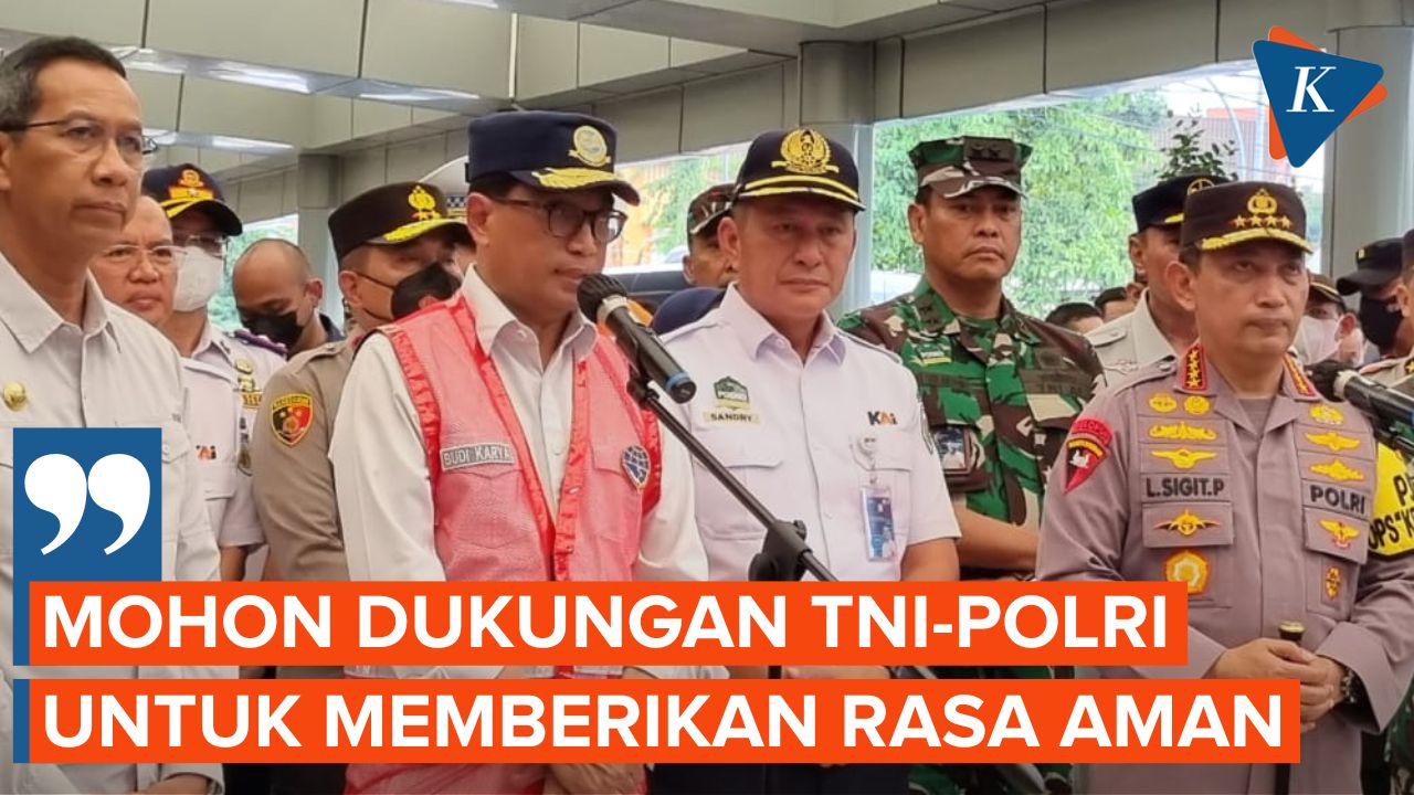 Tinjau Arus Mudik, Menhub Budi Karya Minta Dukungan TNI-Polri untuk Beri Rasa Aman