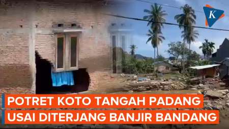 Penampakan Koto Tangah Padang Usai Diterjang Banjir, Tembok Rumah Warga Jebol!