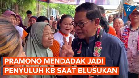 Momen Pramono Mendadak Jadi Penyuluh KB, Minta Ibu-ibu Punya 2 Anak Saja