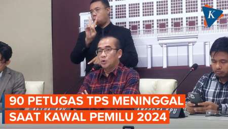 KPU: 90 Petugas TPS Meninggal Dunia Saat Kawal Pemilu 2024