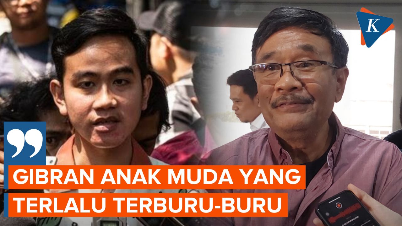 Djarot PDI-P Sebut Gibran Contoh Tidak Bagus bagi Anak Muda