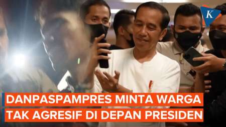 Danpaspampres Minta Warga Tak Agresif Saat di Depan Presiden