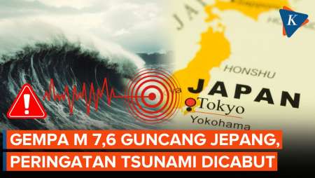 Jepang Cabut Peringatan Tsunami Setelah Diguncang Gempa M 7,6
