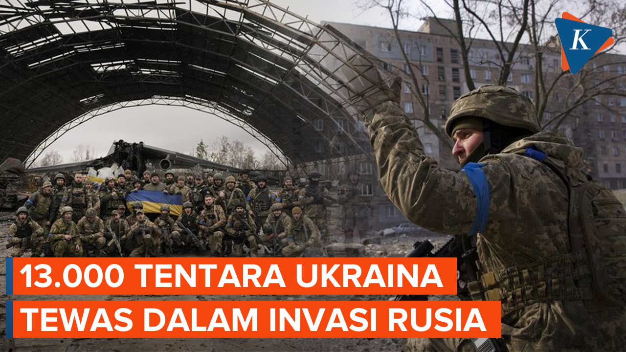 Dilaporkan 13.000 Tentara Ukraina Tewas Selama Invasi Rusia