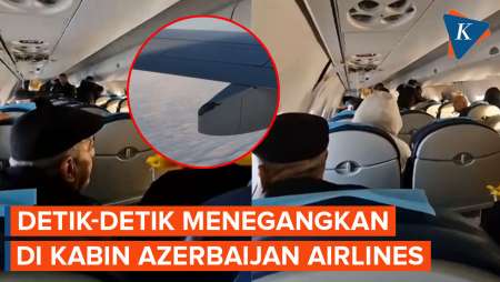 Suasana Kabin Azerbaijan Airlines Sebelum Jatuh, Terlihat Ada Rusak di Sayap!