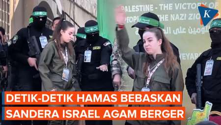 Detik-detik Hamas Bebaskan Sandera Israel Agam Berger