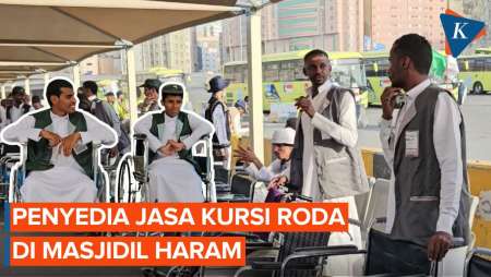 Cara Membedakan Jasa Kursi Roda Resmi dan Tak Resmi di Masjidil Haram