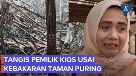 Taman Puring Kebakaran, Pemilik Kios Menangis Rugi Ratusan Juta