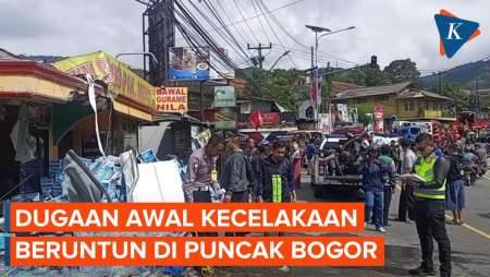 Dugaan Awal soal Truk Tabrak 7 Kendaraan di Puncak