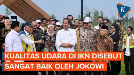 Kualitas Udara di IKN Disebut Sangat Baik, Jokowi: Pagi Tadi Sejuk, Dingin, dan Segar