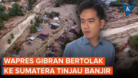Subuh-subuh, Gibran Bertolak Ke Sumatera Untuk Tinjau Lokasi Terdampak Banjir