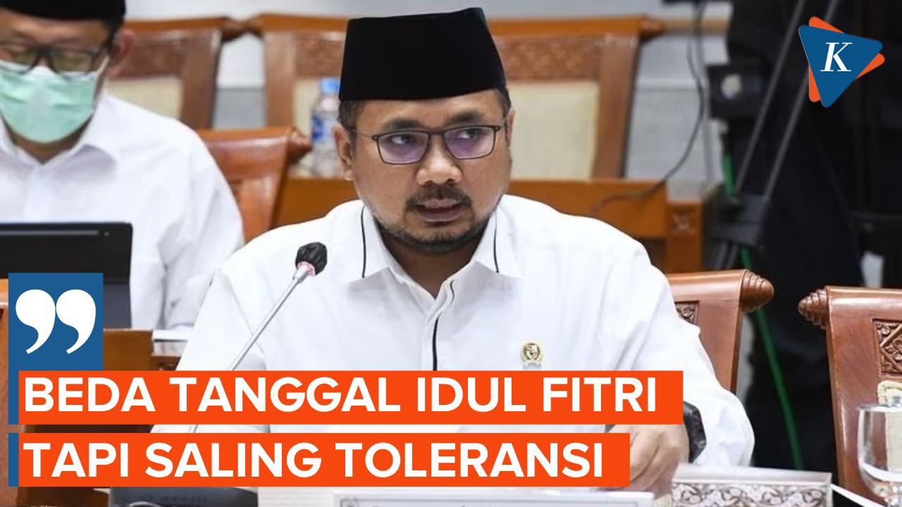 Menag Yaqut Ingatkan untuk Saling Toleransi meski Beda Tanggal Idul Fitri 