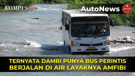 DAMRI Punya Angkutan Perintis Jadi Bus Amfibi