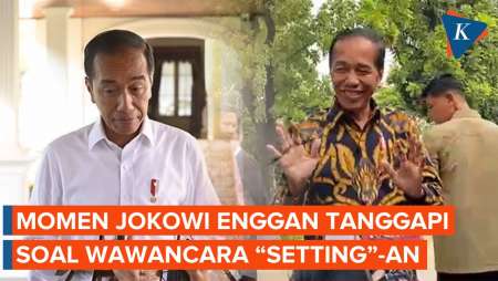 Saat Jokowi Enggan Tanggapi soal Wawancara 