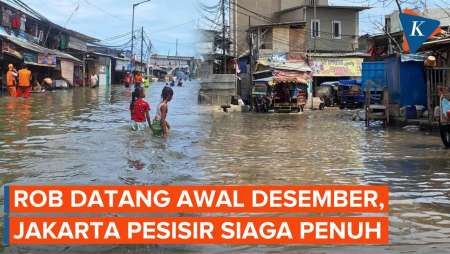 Potensi Rob Awal Desember, Warga Pesisir Jakarta Diminta Waspada