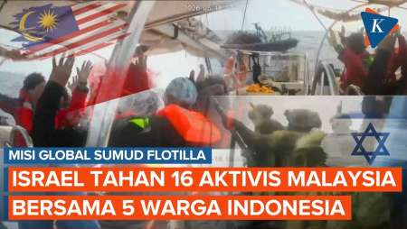 Tak Hanya 5 WNI, Israel Juga Culik 16 Aktivis Malaysia Rombongan Global Sumud Flotilla