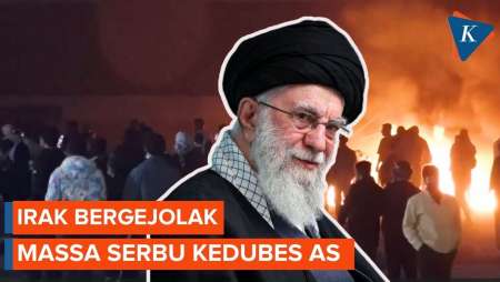 Irak Ikut Bergejolak Usai Kematian Khamenei, Massa Serbu Kedubes AS