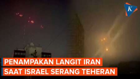 Penampakan Langit Teheran Saat Israel Serang Iran dengan Rudal