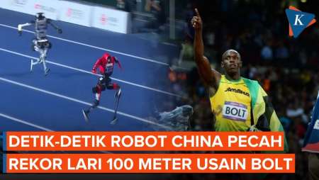 Robot China Lari 100 Meter Finis 9,39 Detik, Pecahkan Rekor Dunia Usain Bolt!
