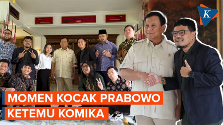 Momen Usil Para Komika Saat Bertemu Prabowo Subianto