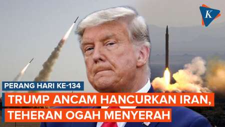 Perang Hari Ke-134: Trump Ancam Tembakkan 1.000 Rudal, Iran Tolak Menyerah