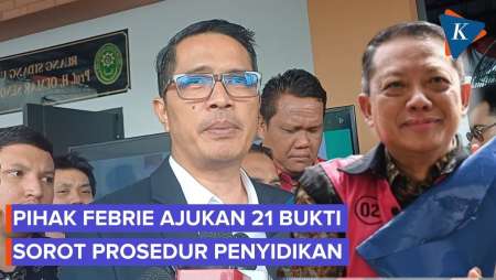 Pihak Febrie Ajukan 21 Alat Bukti Surat, Soal Tersangka Hingga Penyitaan