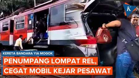 Kereta Bandara YIA Mogok, Penumpang Panik Lompat Ke Rel, Cegat Mobil Kejar Pesawat