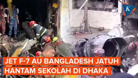 Jet Tempur Bangladesh Jatuh Hantam Sekolah, 20 Orang Tewas