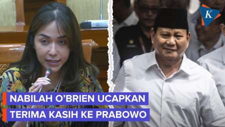 Momen Nabilah O’Brien Ucapkan Terima Kasih ke Presiden Prabowo