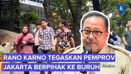 Peringatan Hari Buruh, Rano Karno Tegaskan Permprov Jakarta Berpihak pada Buruh