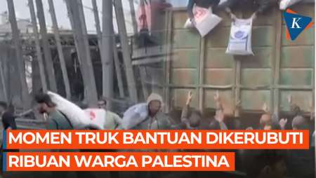 Ribuan Warga Palestina di Gaza Utara Kerubuti 2 Truk Muatan…