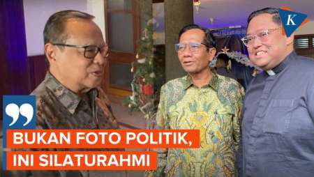 Mahfud Temui Kardinal Suharyo di Keuskupan Agung Katedral Jakarta