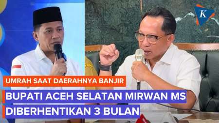 Bupati Aceh Mirwan MS Diberhentikan 3 Bulan Buntut Umrah Saat Banjir