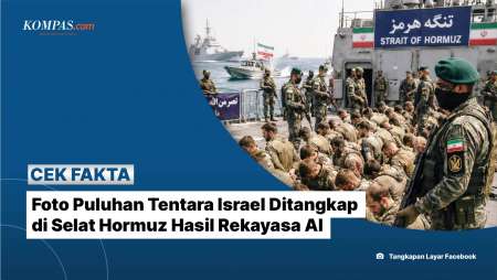 [Klarifikasi] Foto Puluhan Tentara Israel Ditangkap di Selat Hormuz Hasil Rekayasa AI