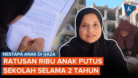 Ratusan Ribu Anak di Gaza Putus Sekolah, Kubur Mimpi Asalkan Bisa Bertahan Hidup