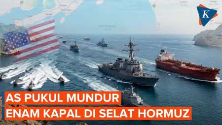 AS Klaim Pukul Mundur Enam Kapal Usai Blokade Selat Hormuz Berlaku