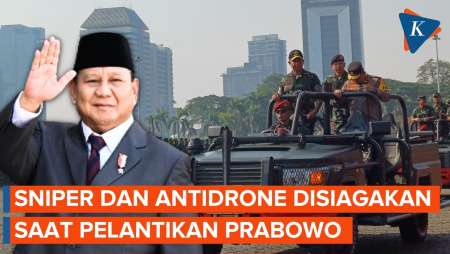 TNI Siagakan Sniper dan Antidrone Saat Pelantikan Prabowo-Gibran