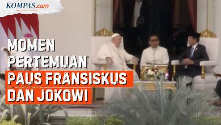 Momen Paus Fransiskus Temui Presiden Joko Widodo di Istana Merdeka