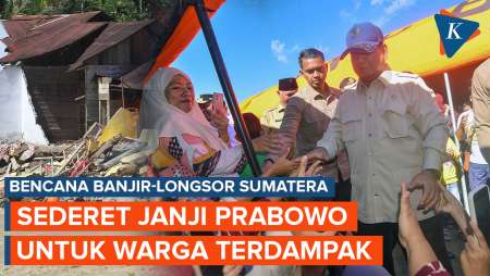 Sederet Janji Prabowo Saat 12 Jam Tinjau 3 Lokasi Banjir Sumatera