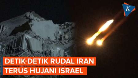 Rudal Iran Terus Hujani Israel, Sirene Meraung, Ledakan di Mana-mana