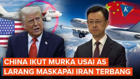 China Ikut Murka Usai AS Larang Maskapai Iran Terbang ke Luar Negeri 