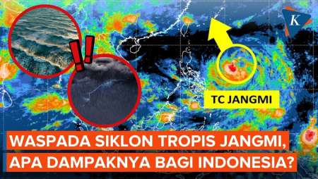 Waspada Siklon Tropis Jangmi, BMKG Ungkap Dampaknya Bagi Indonesia