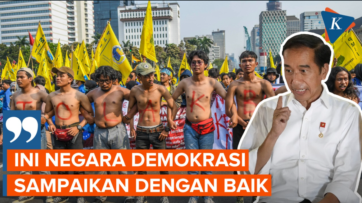 Jokowi Tanggapi Santai soal Gelombang Demo Tolak Kenaikan Harga BBM