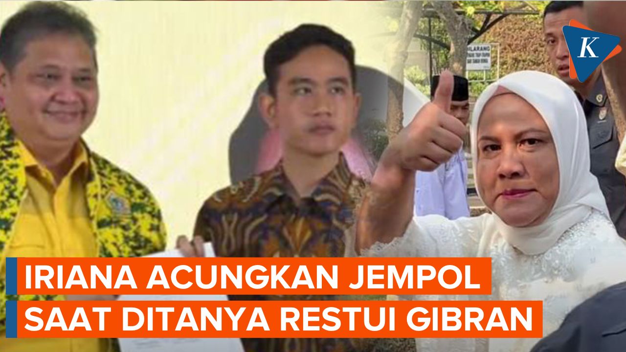 Acungkan Jempol Saat Ditanya Gibran Maju Pilpres, Isyarat Restu Iriana?