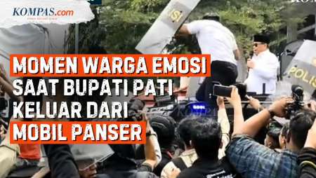 Momen Warga Pati Lampiaskan Amarah ke Bupati Sudewo