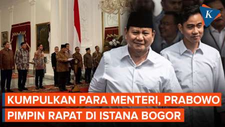 Prabowo Pimpin Rapat di Istana Bogor, Bahas Apa?